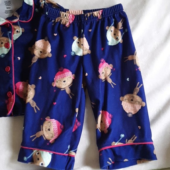 Carters Monkey Pajamas - Picture 5 of 7